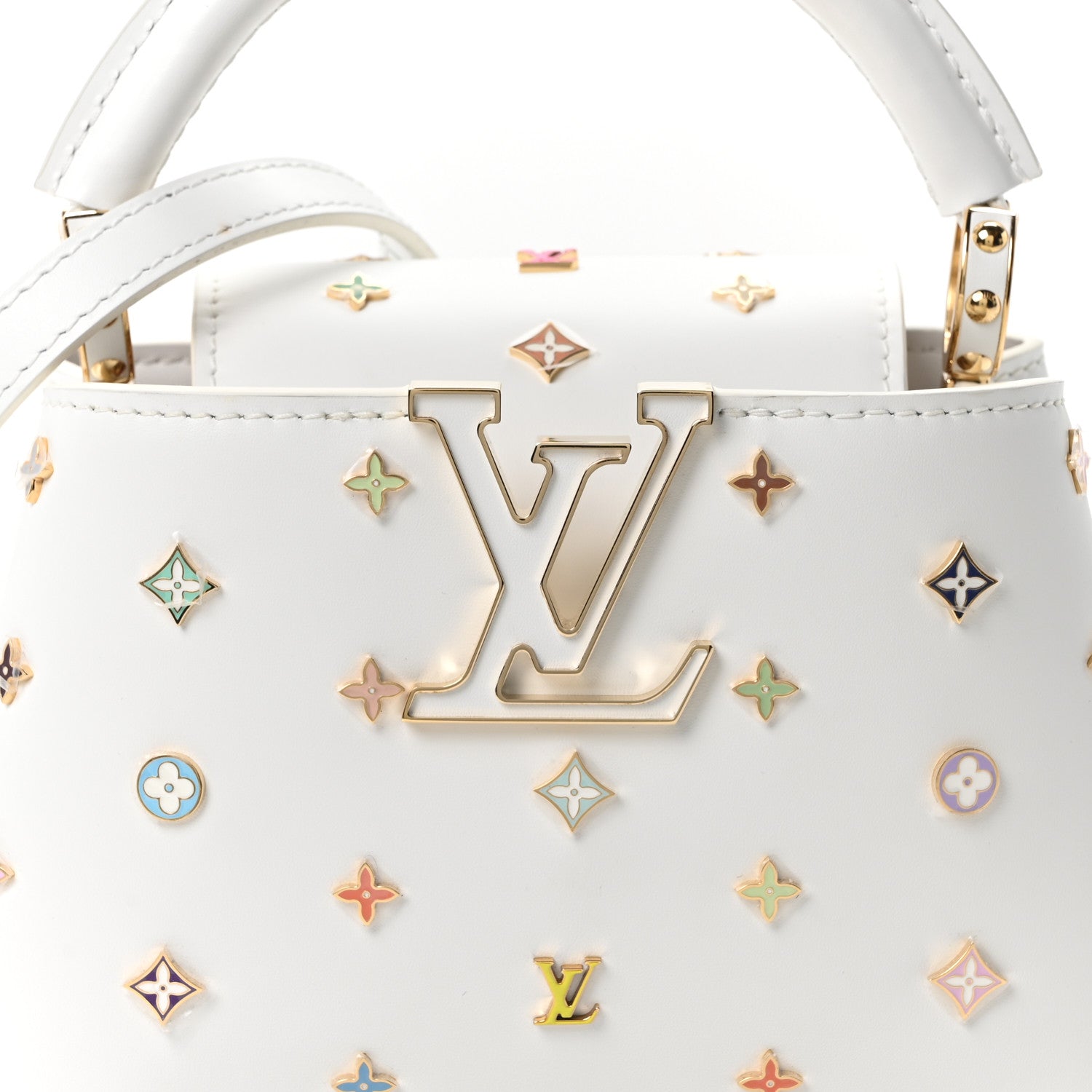 Louis Vuitton LV X TM Cowhide Mini Capucines Multicolor 7 of 9