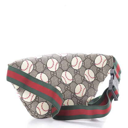 Gucci GG Supreme Monogram Baseballs Web Childrens Belt Bag 3 of 9