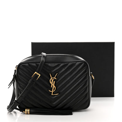 Saint Laurent Calfskin Matelasse Monogram Lou Camera Bag Black 12 of 12