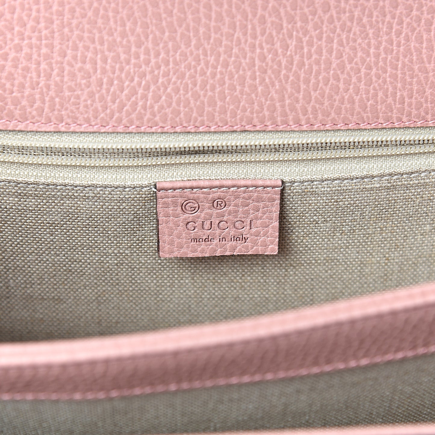 Dollar Calfskin Interlocking G Shoulder Bag Soft Pink