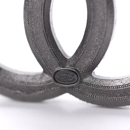 Chanel Ruthenium Pearl CC Brooch Dark Grey 4 of 5