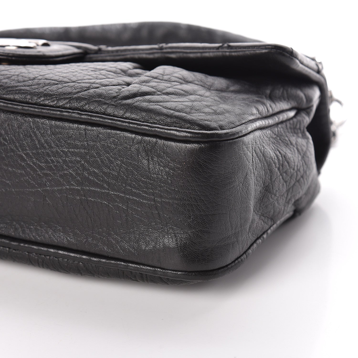 Chanel Distressed Lambskin Lady Braid Flap Black 9 of 9