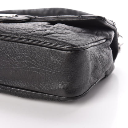 Chanel Distressed Lambskin Lady Braid Flap Black 9 of 9