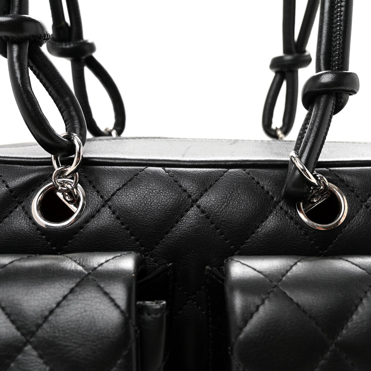 Chanel Calfskin Quilted Small Cambon Multipocket Reporter Black 8 of 10