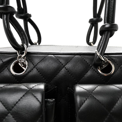 Chanel Calfskin Quilted Small Cambon Multipocket Reporter Black 8 of 10