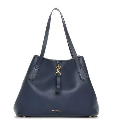 Burberry Grainy Calfskin Medium Honeybrook Tote Navy 1 of 6