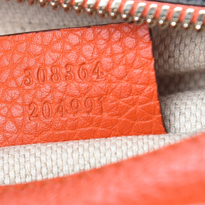 Gucci Pebbled Calfskin Small Soho Disco Bag Sun Orange 7 of 7
