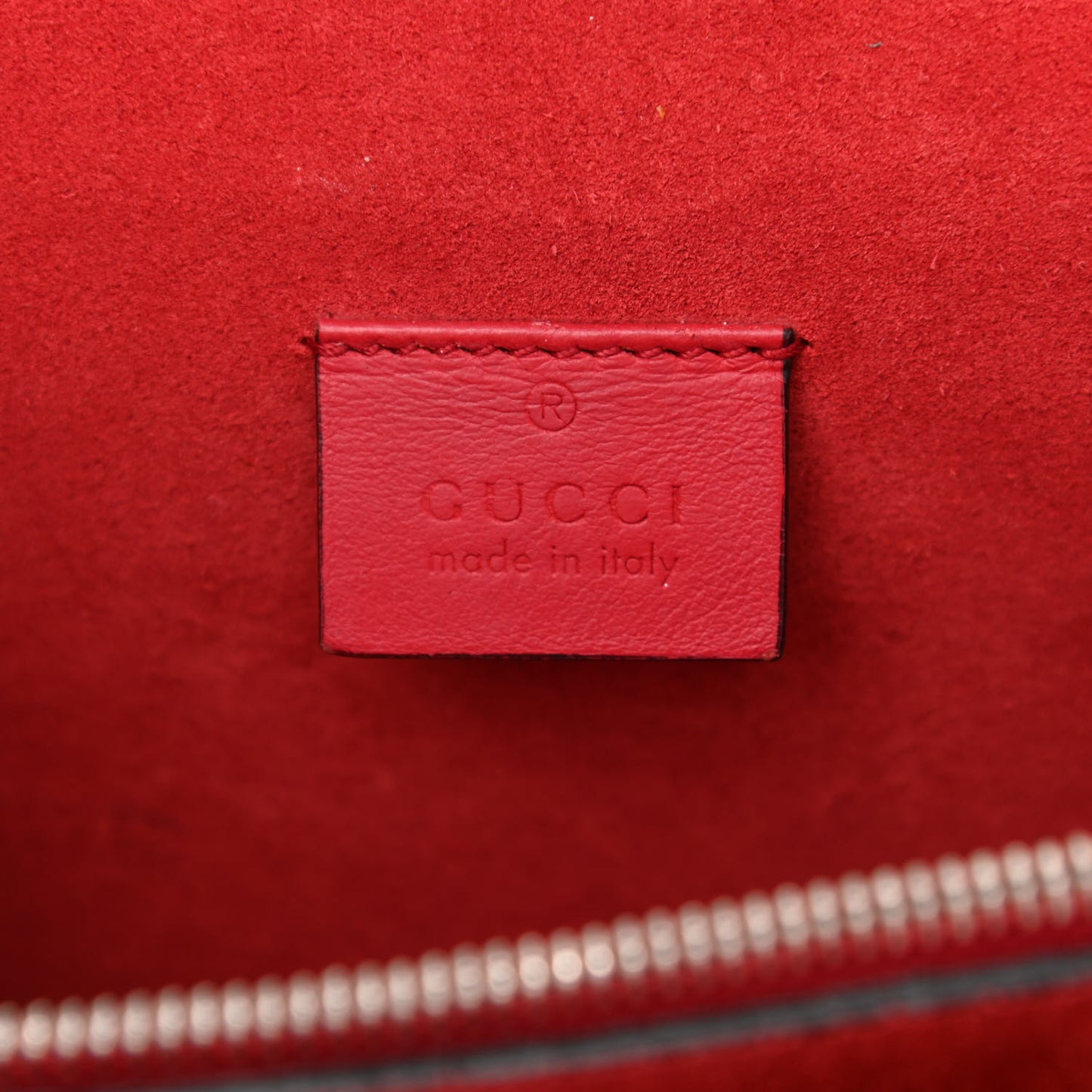 GG Supreme Monogram Suede Small Dionysus Shoulder Bag Beige Ebony Vulcanic Red