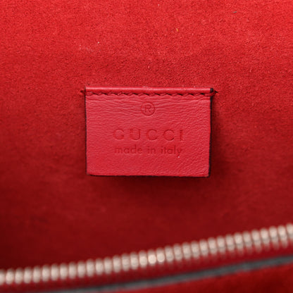 Gucci GG Supreme Monogram Suede Small Dionysus Shoulder Bag Beige Ebony Vulcanic Red 6 of 12