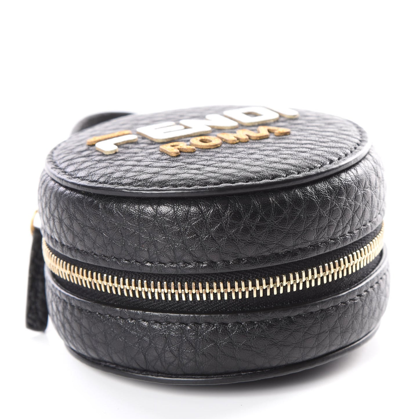 X FILA Calfskin Mania Tote Charm Black