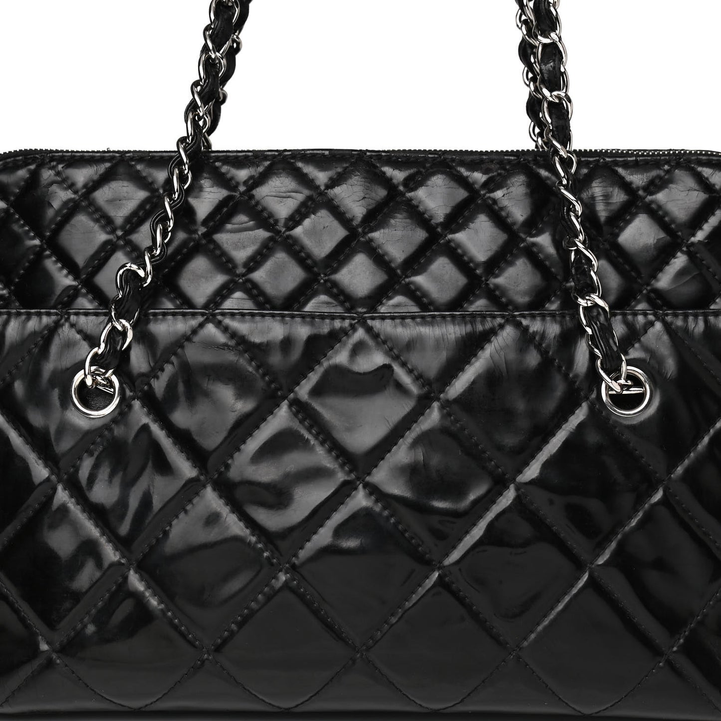Vinyl Quilted In The Business Tote Black