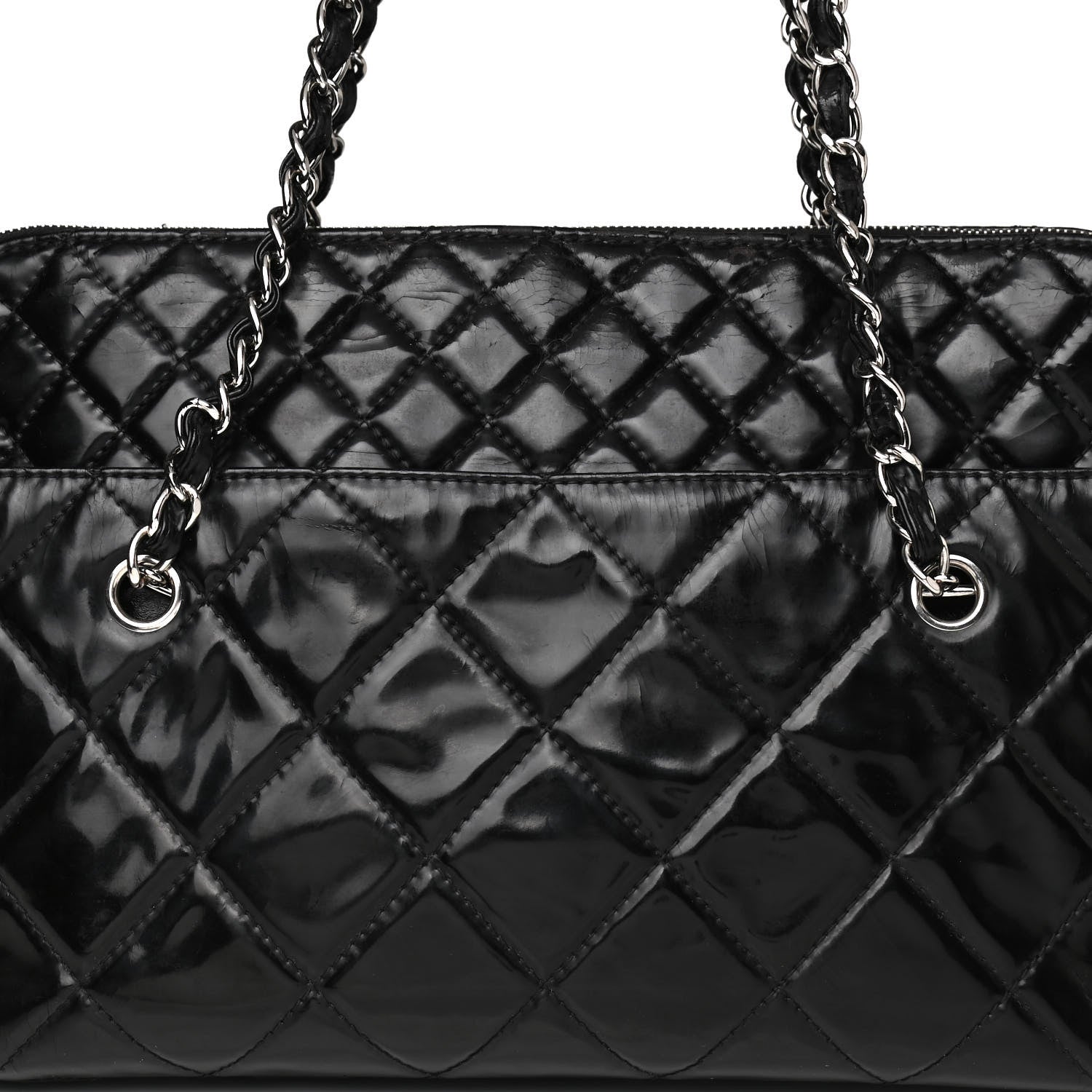 Chanel Vinyl Quilted In The Business Tote Black 8 of 17