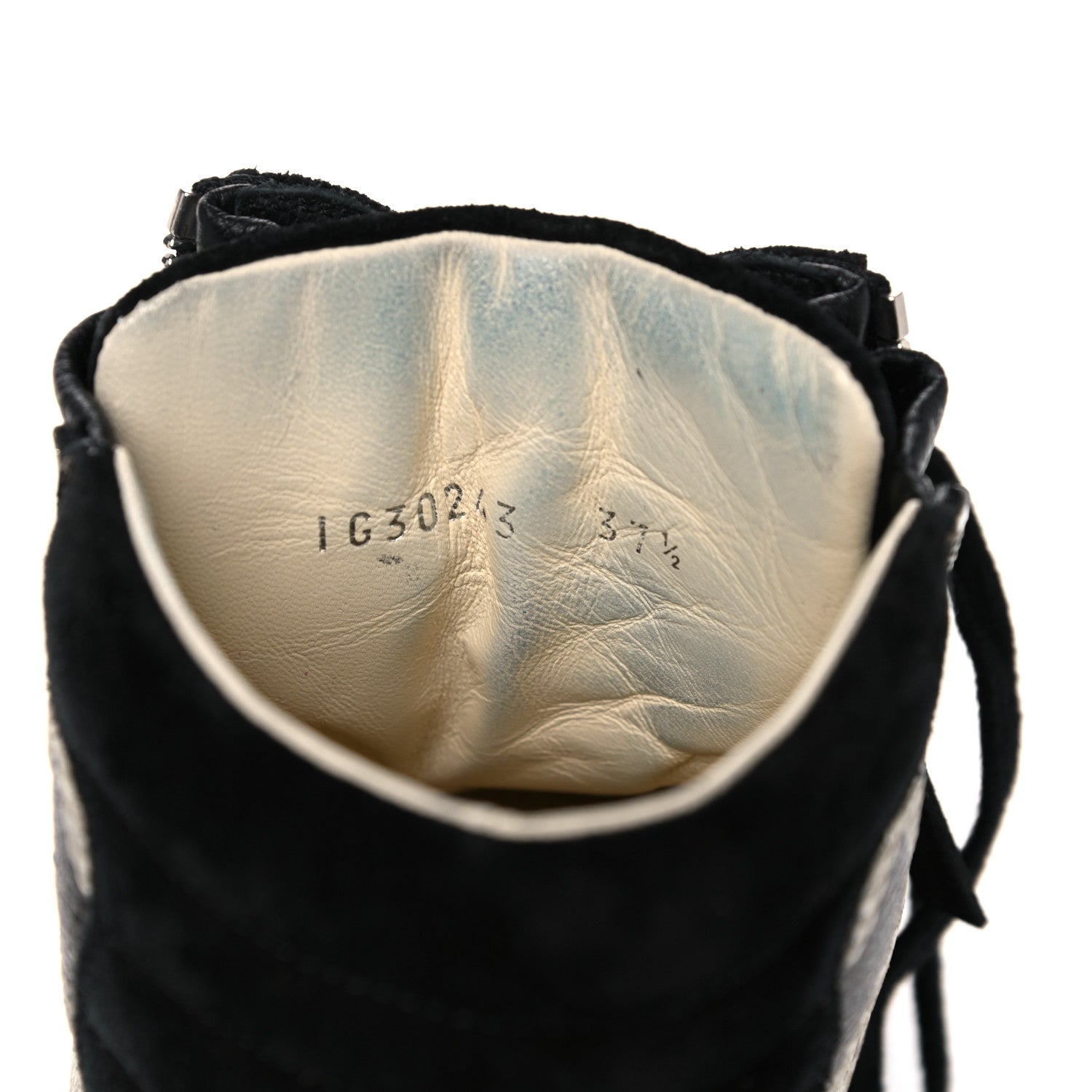 Chanel Canvas Suede CC Star Zipped High Top Sneakers 37.5 Black 13 of 16