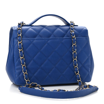 Chanel Caviar Quilted Medium Business Affinity Flap Dark Blue 3 of 9
