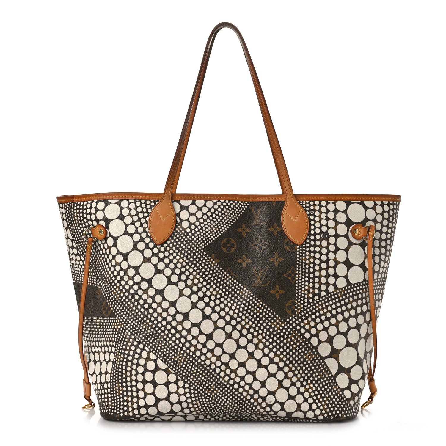 Louis Vuitton Monogram Kusama Waves Neverfull MM White 1 of 18