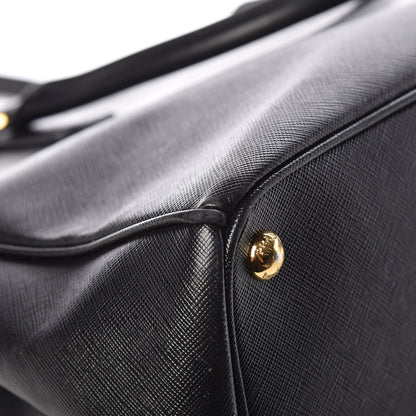 Prada Saffiano Medium Galleria Double Zip Tote Black 11 of 12