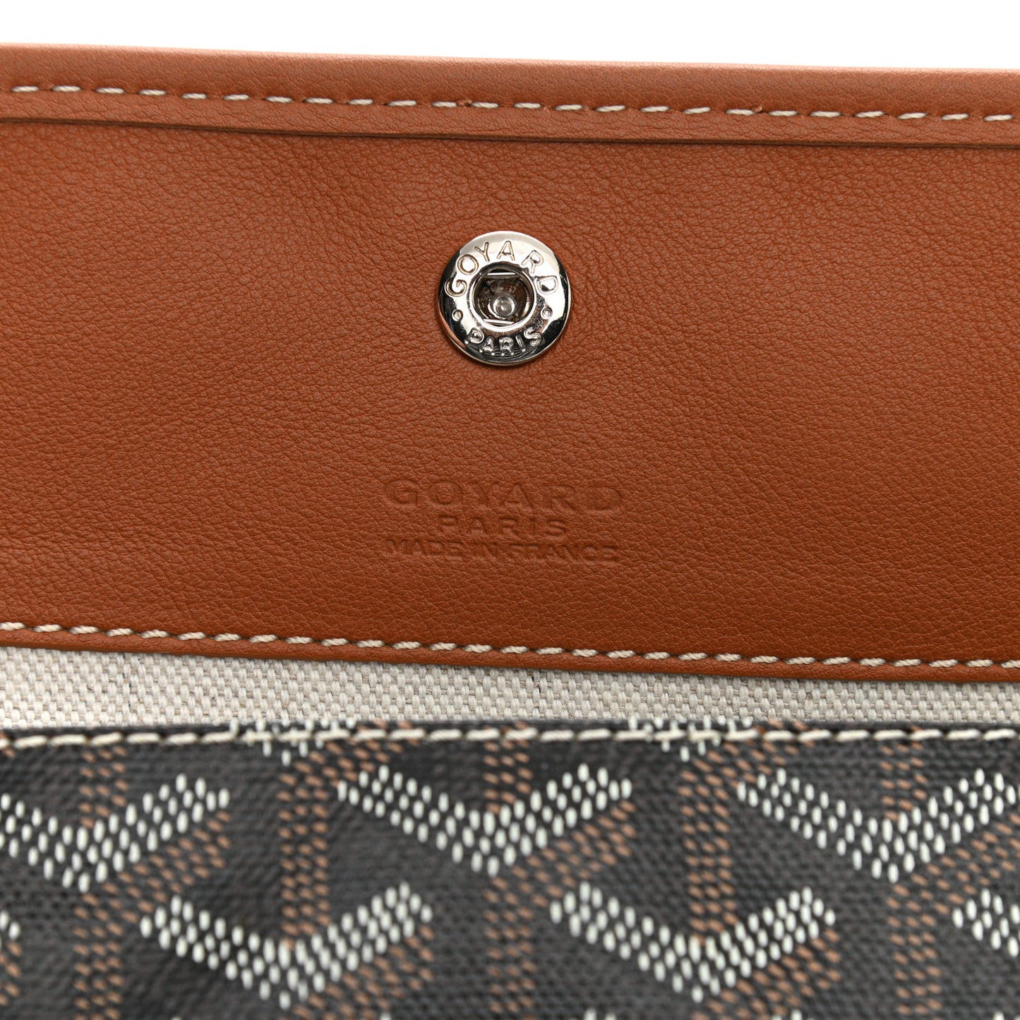 Goyardine Reversible Anjou PM Black Gold