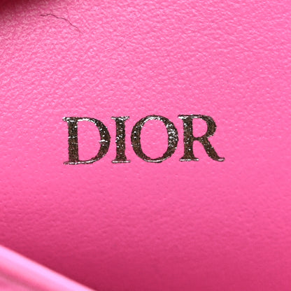Christian Dior Grained Calfskin Card Holder Fuchsia 6 of 8