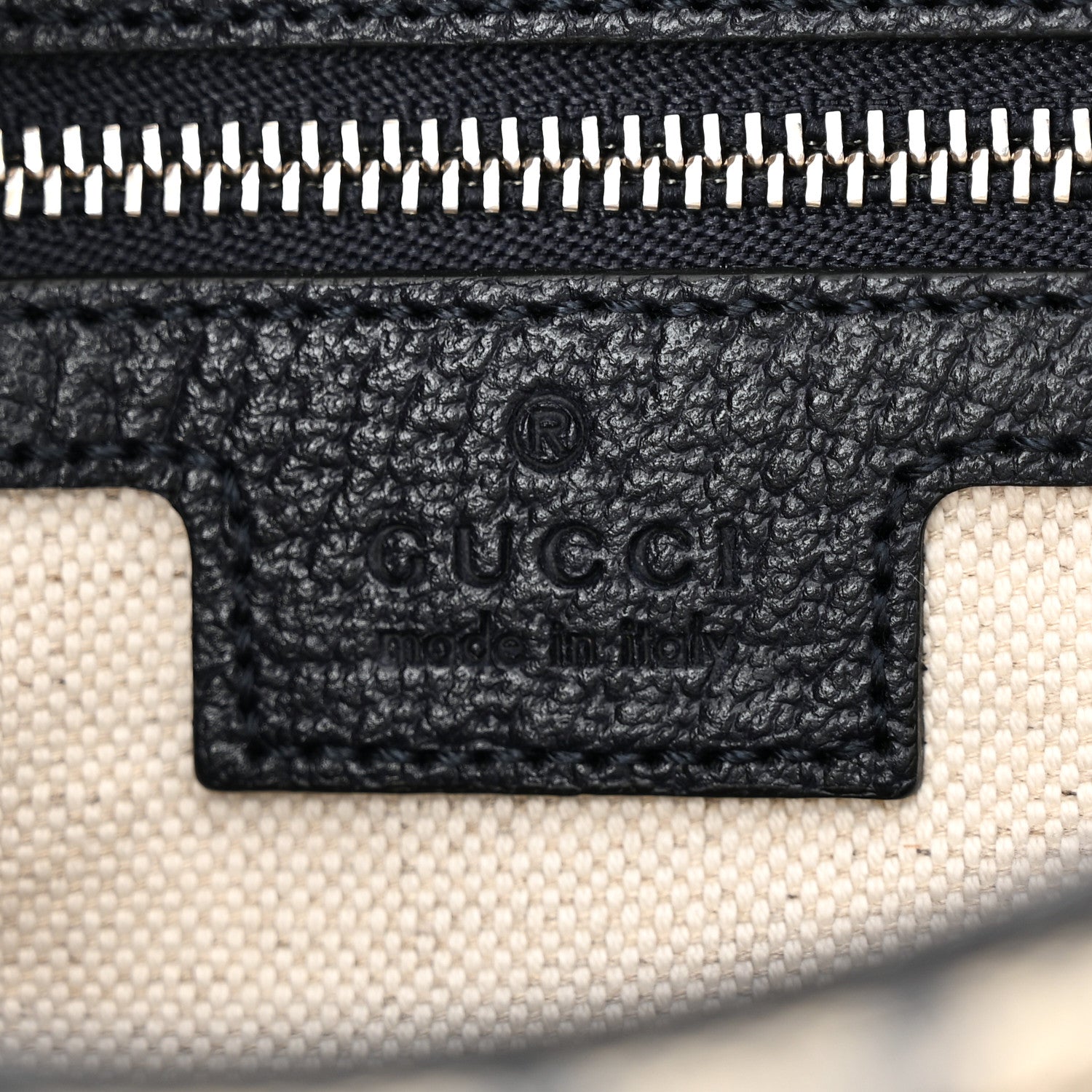 Gucci GG Supreme Monogram Textured Dollar Calfskin Small Horsebit 1955 Shoulder Bag Beige Blue 6 of 12