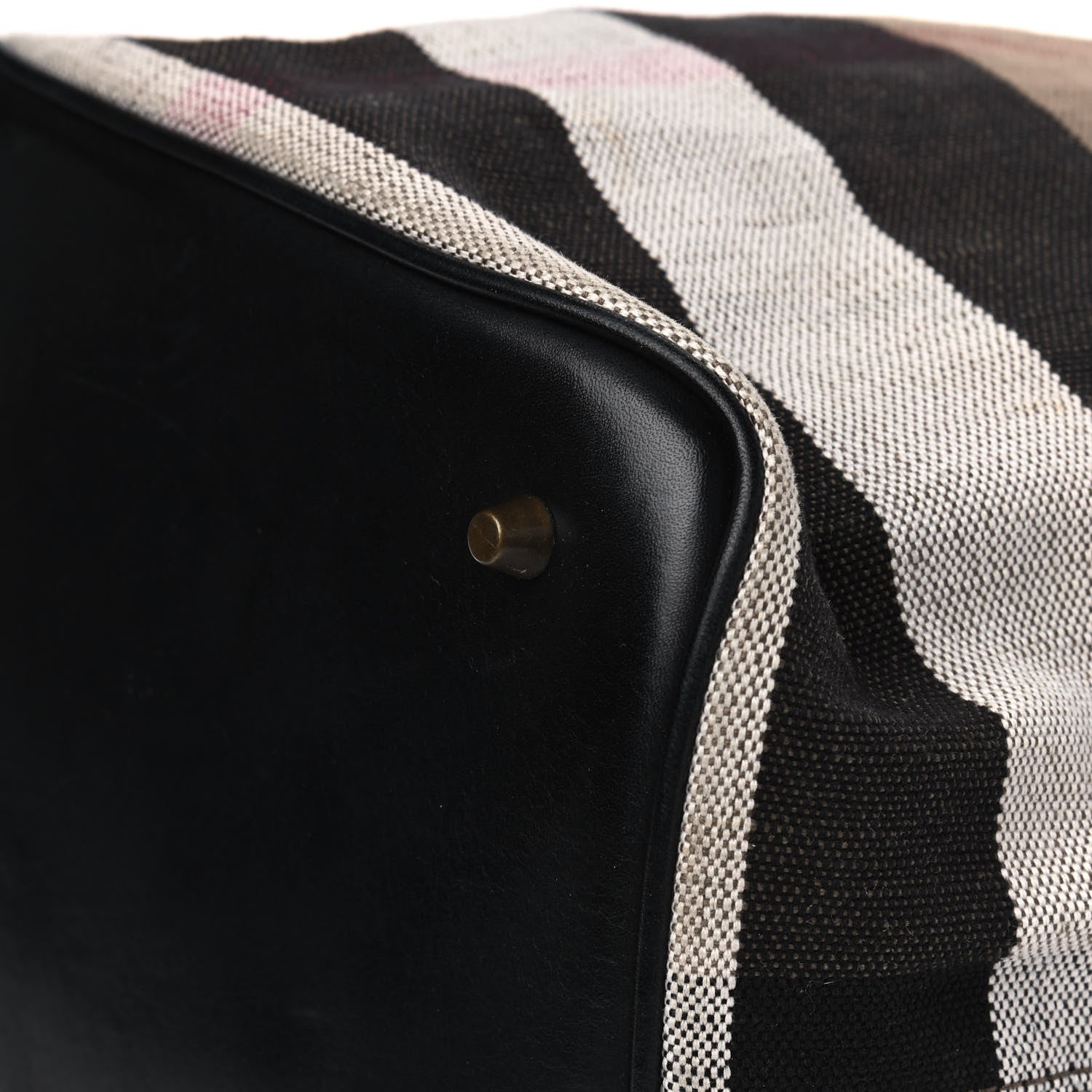 Burberry Canvas Mega Check Medium Ashby Hobo Black 10 of 13