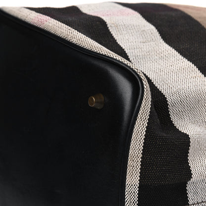 Burberry Canvas Mega Check Medium Ashby Hobo Black 10 of 13