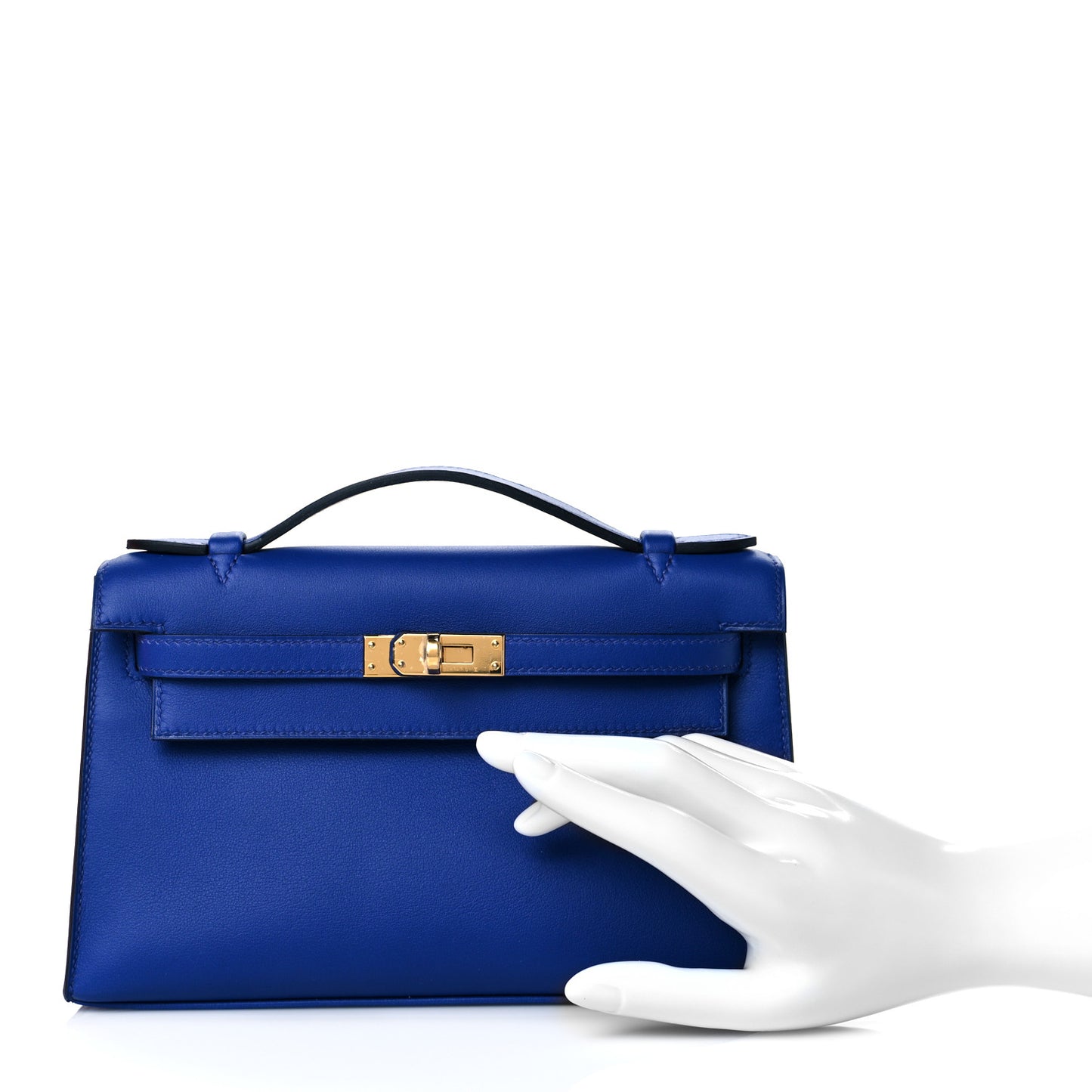 Swift Kelly Pochette Clutch Bleu Electrique