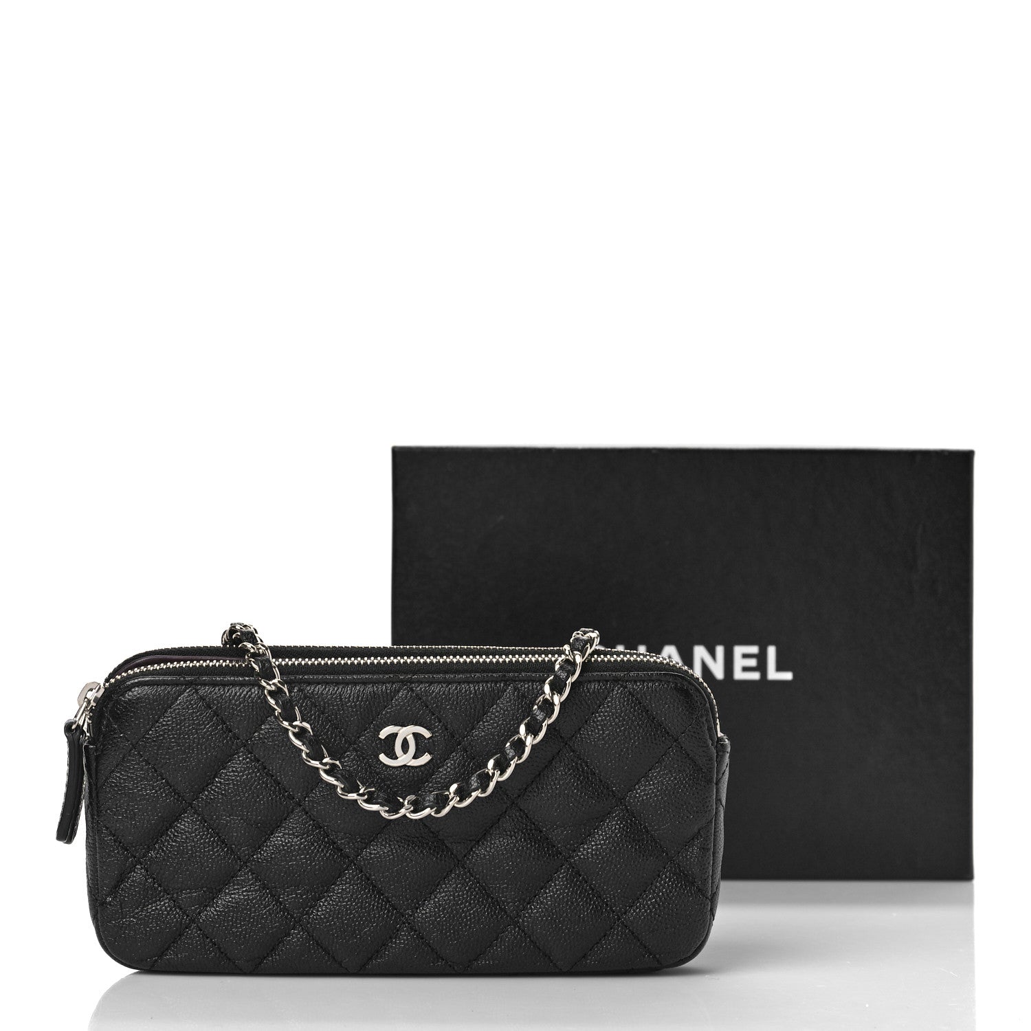Chanel Caviar Quilted Small Clutch With Chain Black 10 of 10