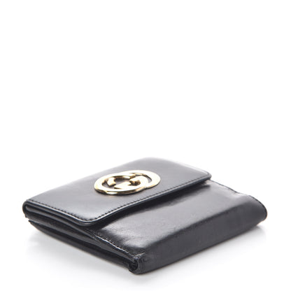 Gucci Calfskin Compact Britt Wallet Black 3 of 5