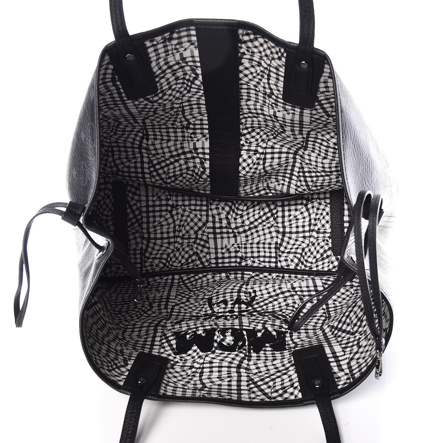 MCM Visetos Large Liz Reversible Shopper Tote Black 8 of 13