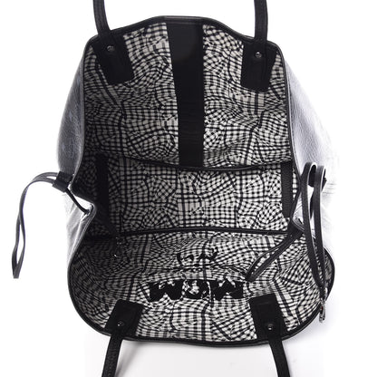 MCM Visetos Large Liz Reversible Shopper Tote Black 8 of 13