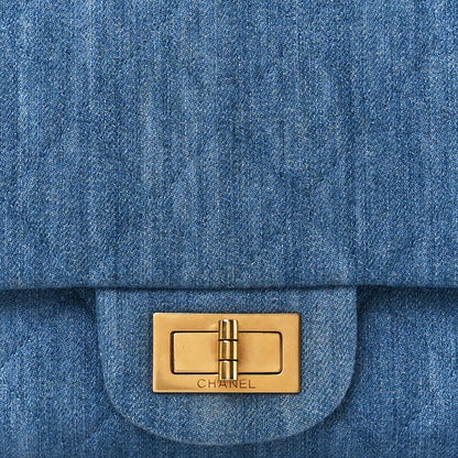 Chanel Denim Quilted 2.55 Reissue 227 Flap Blue 9 of 11