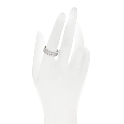 Hermes 18K White Gold Diamond PM H D'Ancre Ring 58 8.25 2 of 5