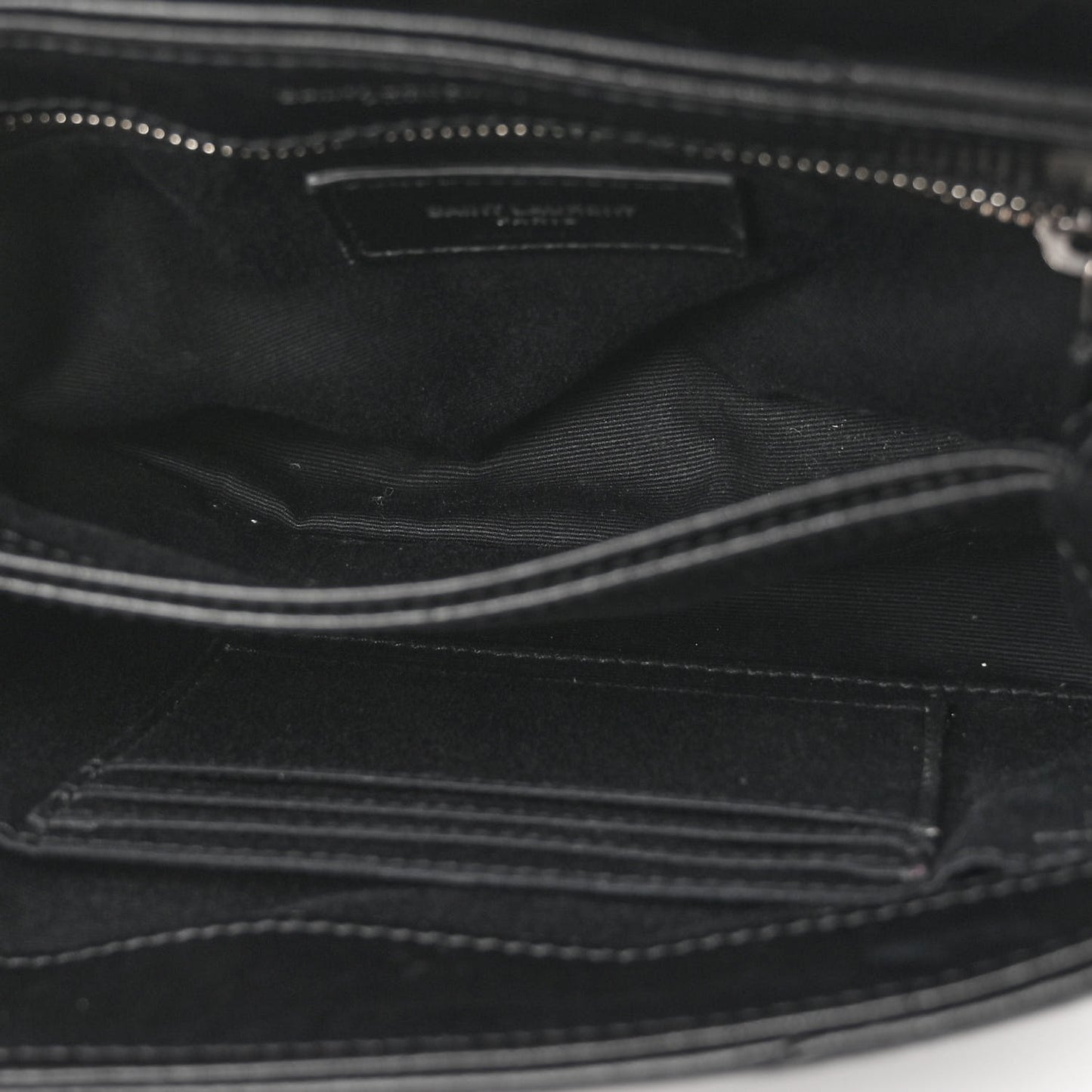 Calfskin Y Quilted Monogram Toy Loulou Crossbody Bag Black