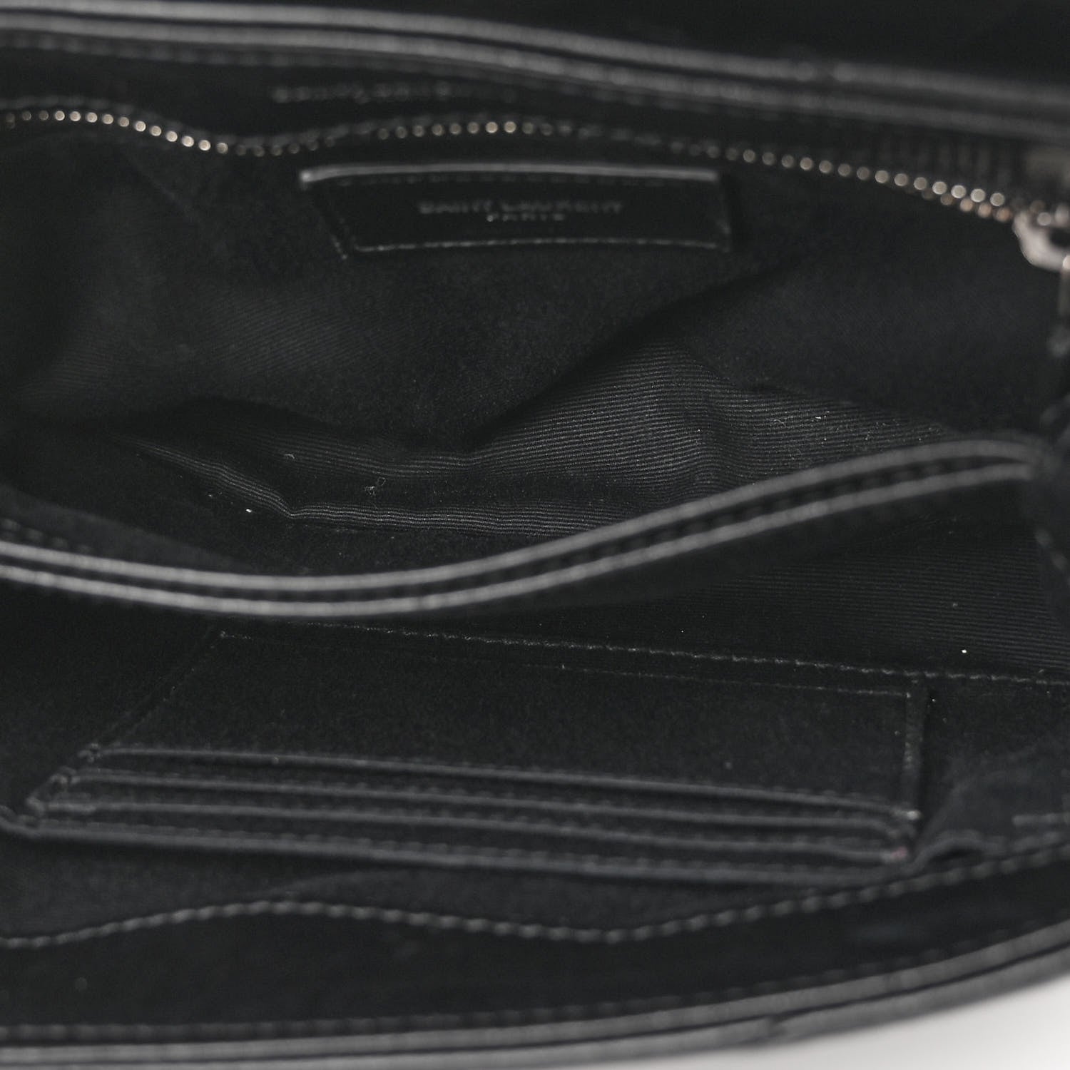 Saint Laurent Calfskin Y Quilted Monogram Toy Loulou Crossbody Bag Black 6 of 14