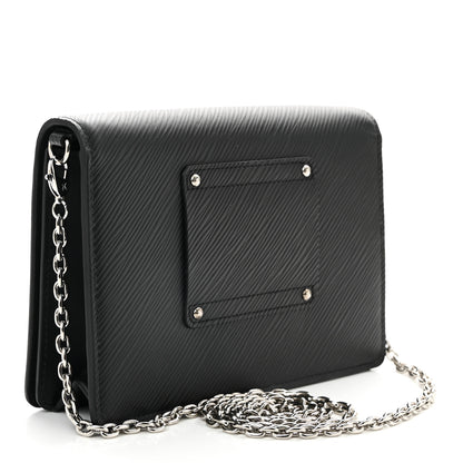 Louis Vuitton Epi Twist Belt Chain Wallet Black 3 of 10