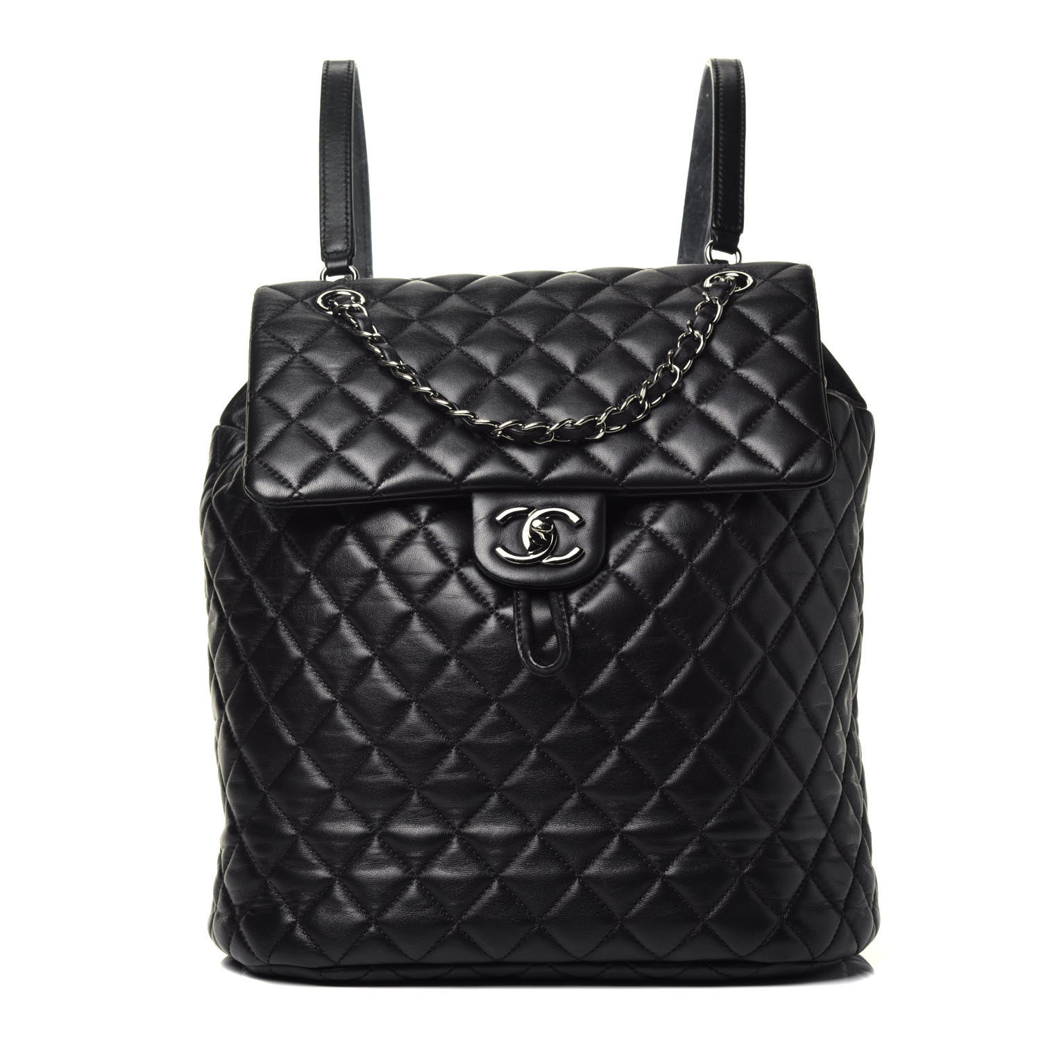 Chanel Lambskin Quilted Large Urban Spirit Backpack Black 1 of 9