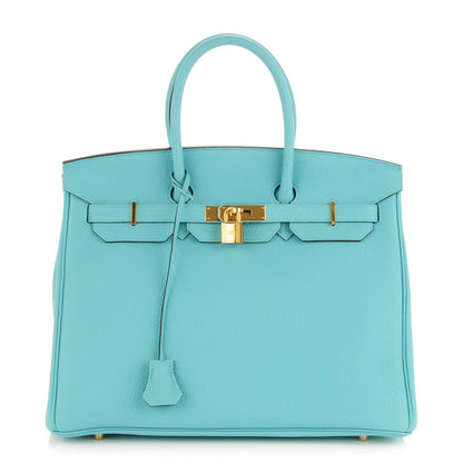 Hermes Togo Birkin 35 Bleu Atoll 1 of 23