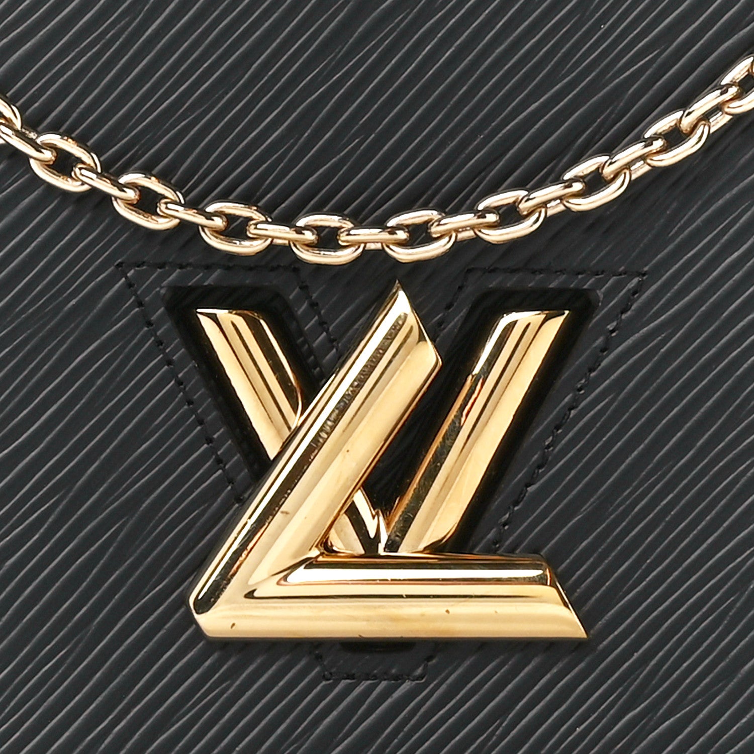 Louis Vuitton Epi Twist Belt Chain Wallet Black 7 of 10