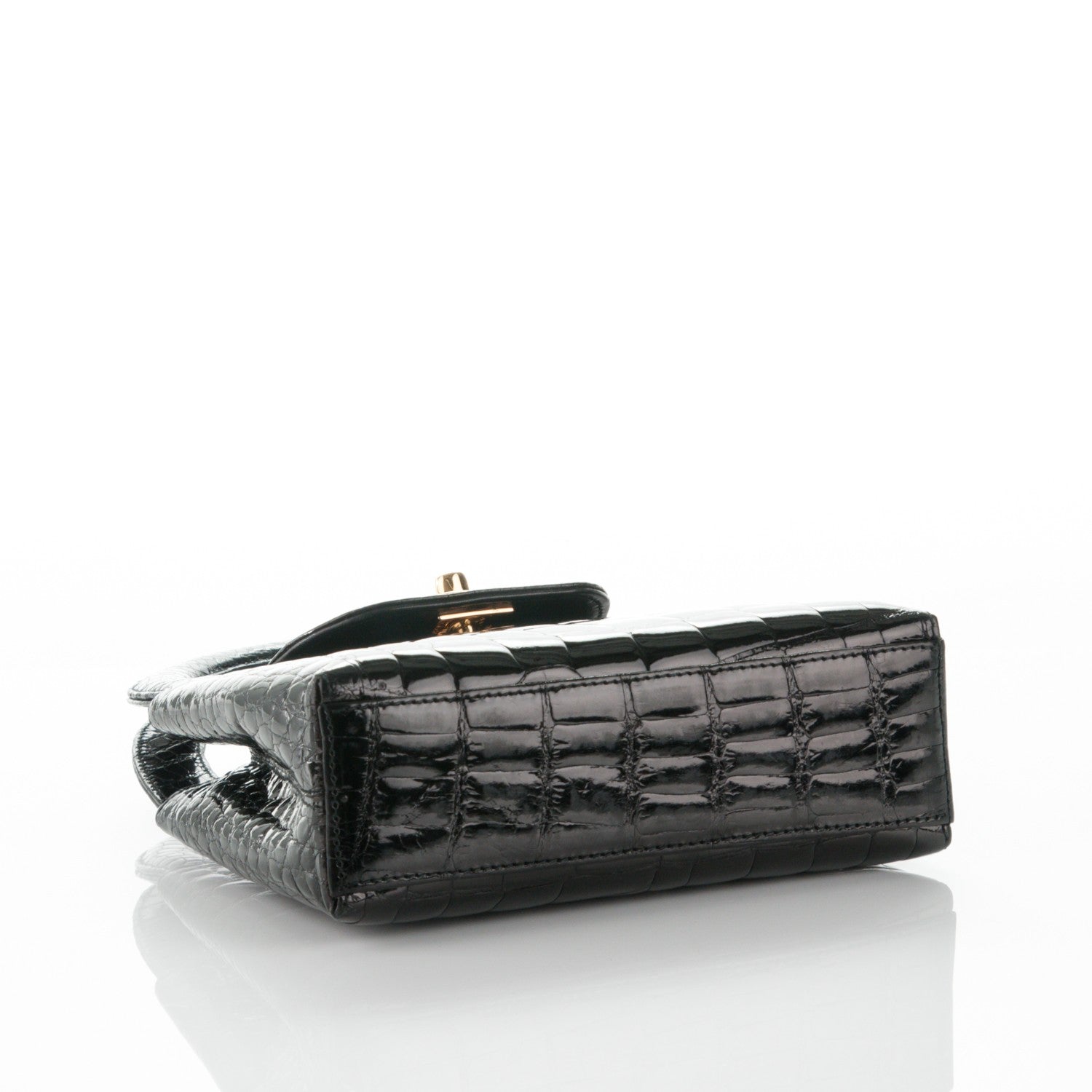 Chanel Alligator Evening Bag Black 4 of 8
