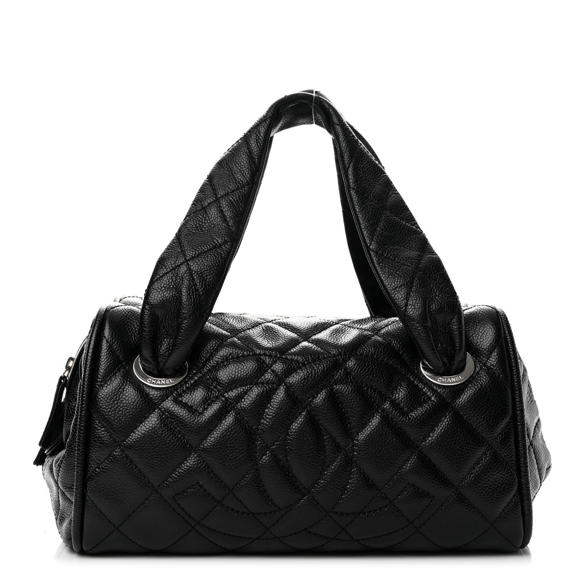 Chanel Caviar Quilted CC Timeless Bowler Black 1 of 11