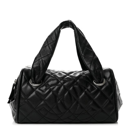 Chanel Caviar Quilted CC Timeless Bowler Black 1 of 11