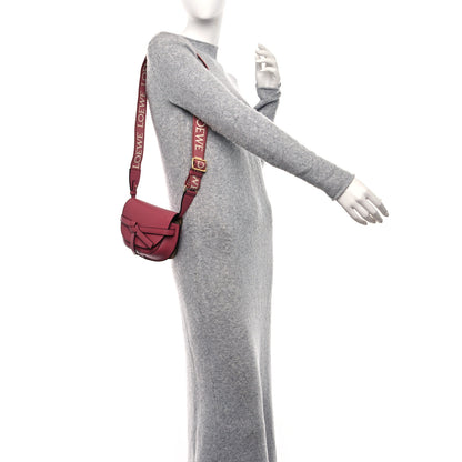 Loewe Calfskin Jacquard Mini Gate Dual Bag Plumrose 2 of 11