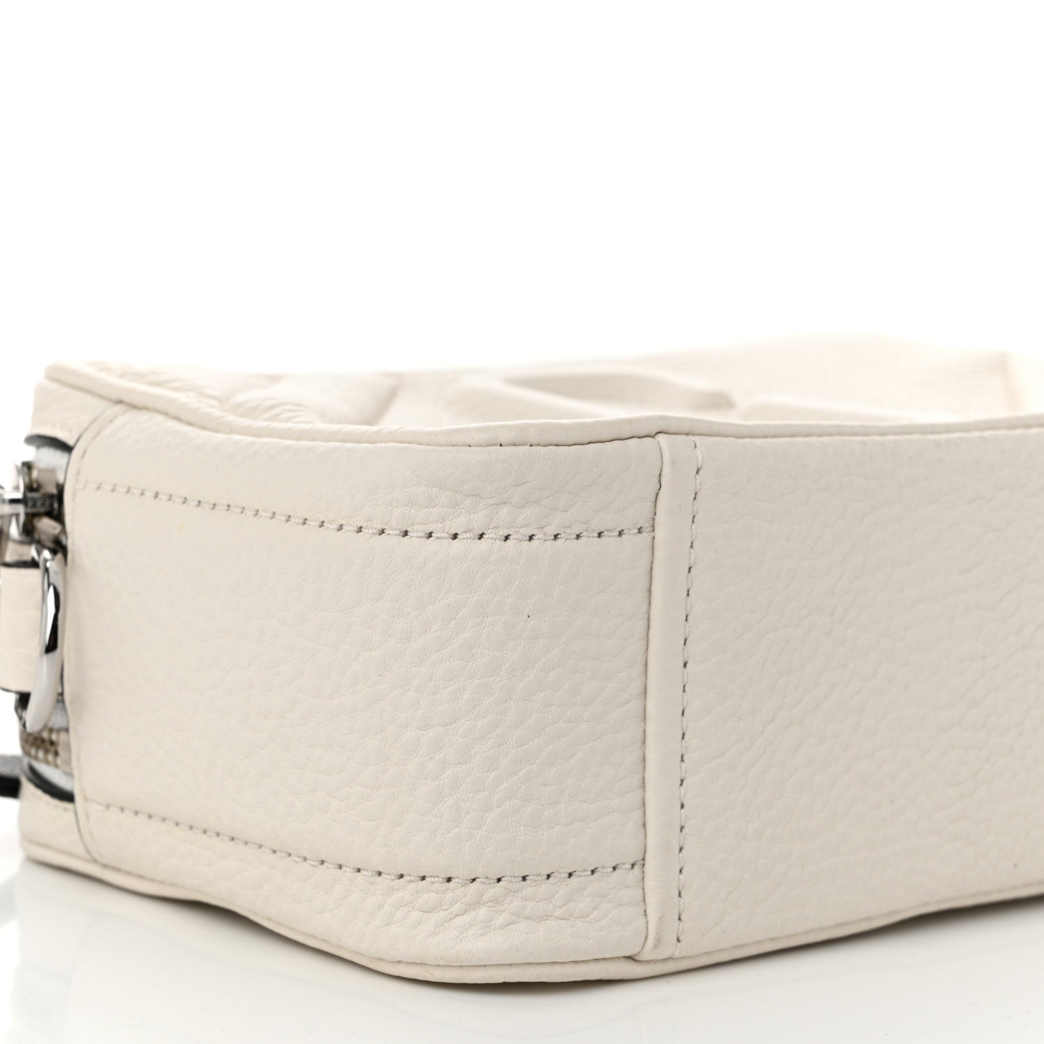 Marc Jacobs Grained Calfskin Quilted The Moto Shot 21 Bag White 10 of 11