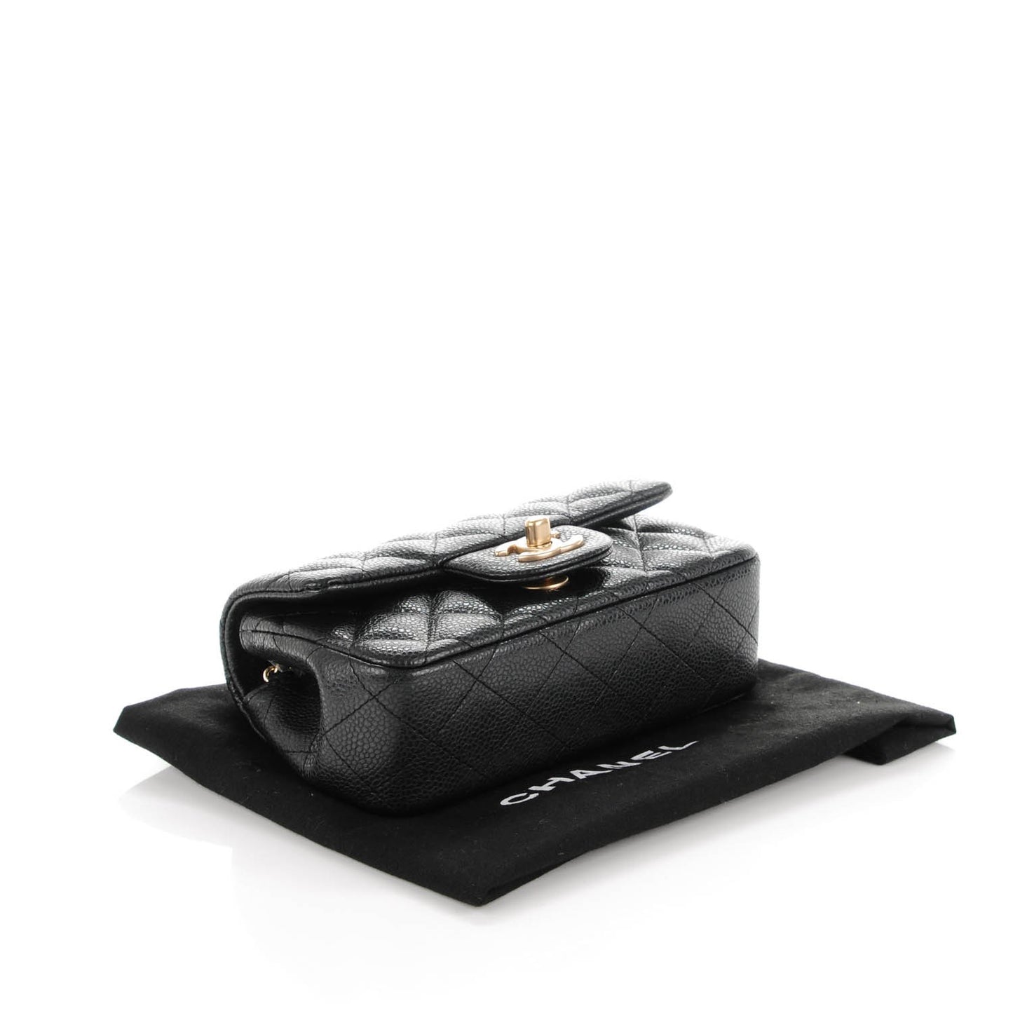 Caviar Quilted Extra Mini Flap Black