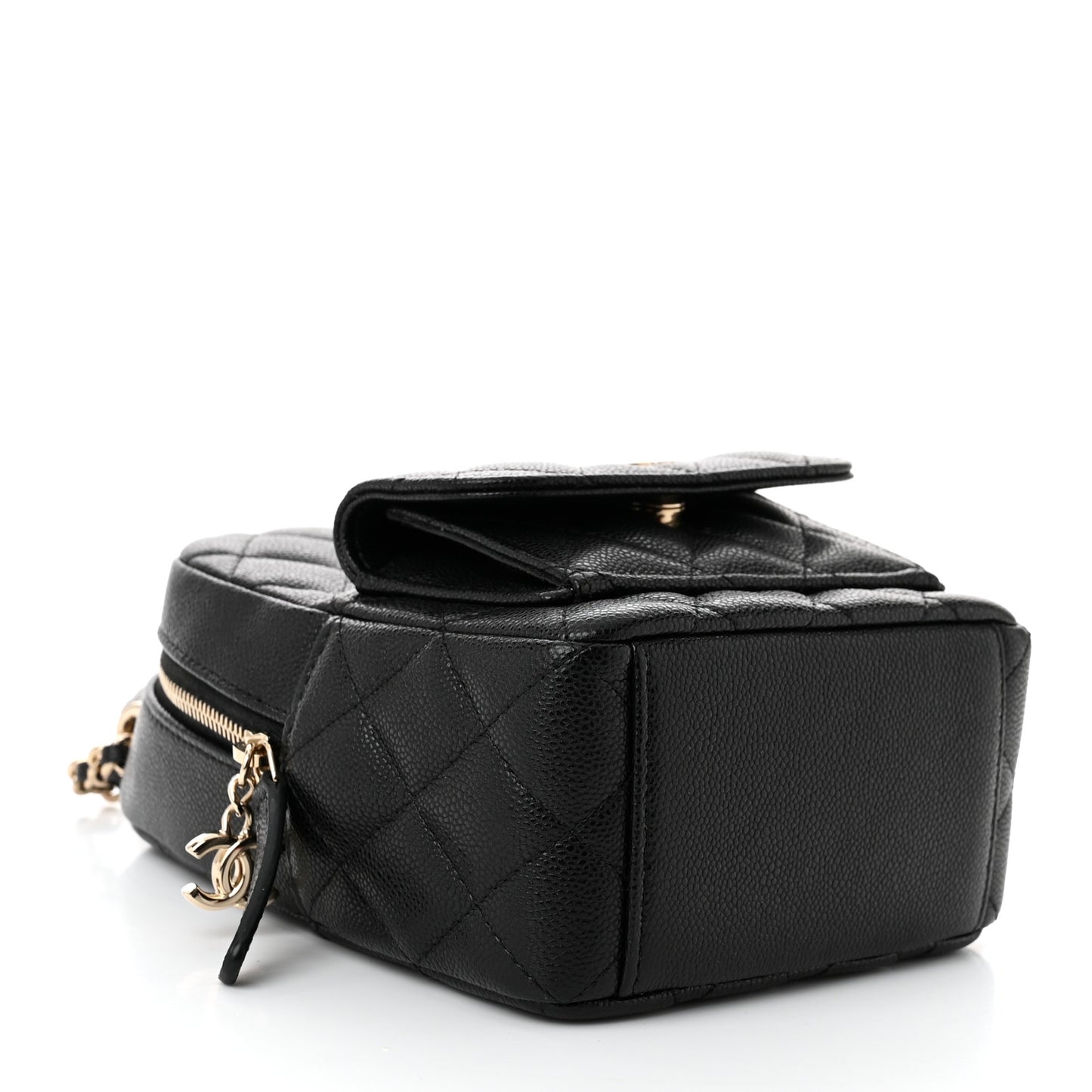 Caviar Quilted CC Mini Classic Backpack Black