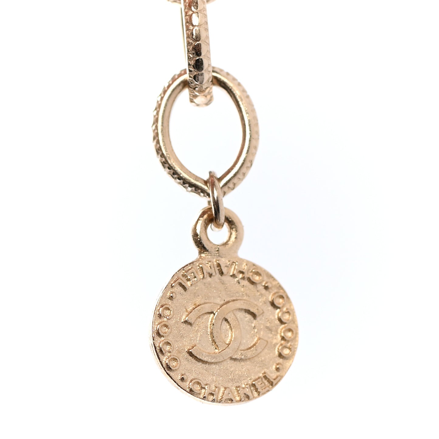 Pearl CC 100th Anniversary Necklace Light Gold