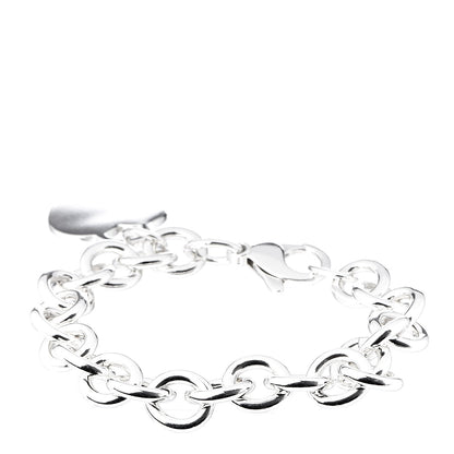 Tiffany Sterling Silver Heart Tag Charm Bracelet 3 of 4