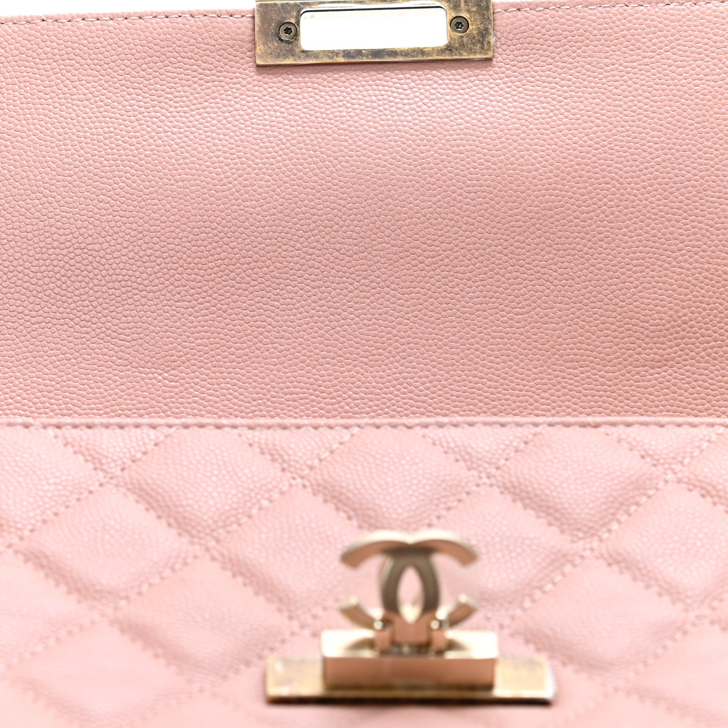 Chanel Caviar Quilted Medium Golden Class Pouch Light Pink 9 of 12