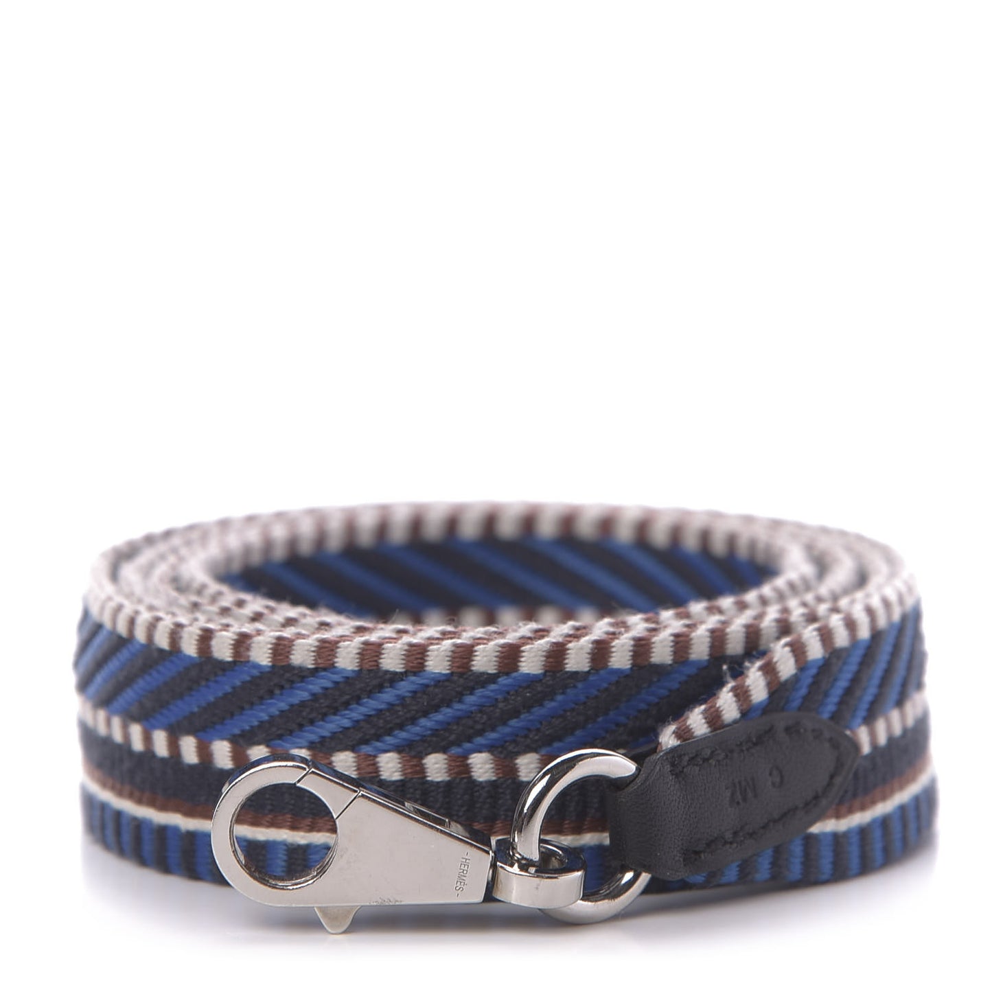 Toile Swift 50mm Sangle Cavale Shoulder Strap Bleu Zellige Indigo Black