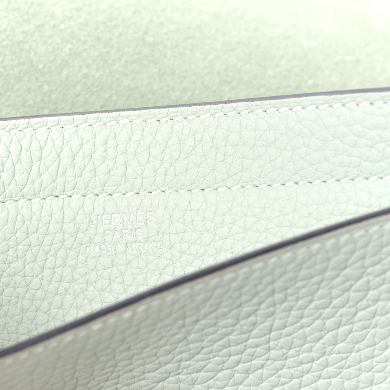 Hermes Taurillon Clemence Cabasellier 46 Gris Neve 6 of 8